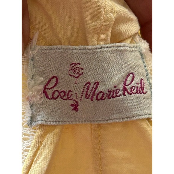 Vintage 1950s Original Rose Marie Reid Of California Yellow Bathing Suit -XL - Picture 4 of 8